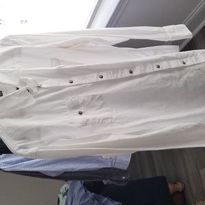 Banana republic white long sleeve